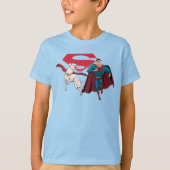 Krypto und Superman T-Shirt (Vorderseite)