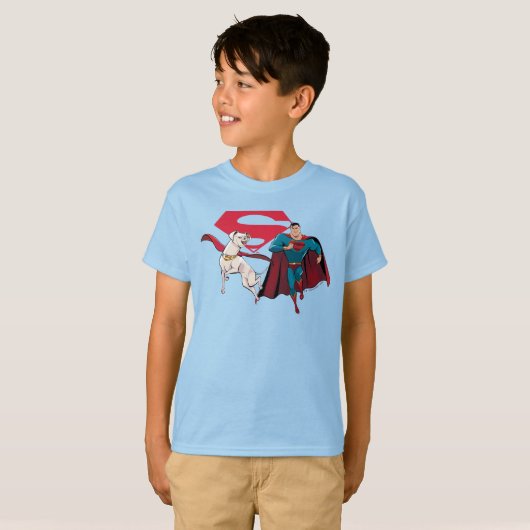 Krypto und Superman T-Shirt (Vorne ganz)