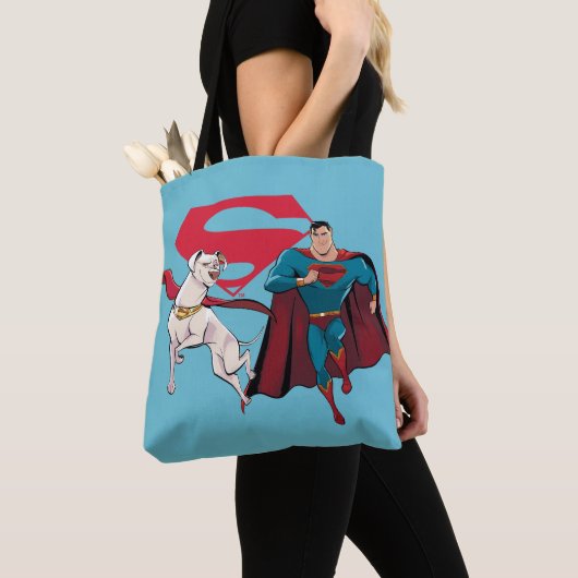 Krypto und Superman Tasche (Von Nahem)