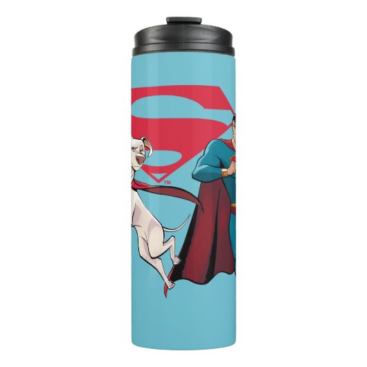 Krypto und Superman Thermosbecher (Vorderseite)