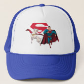 Krypto und Superman Truckerkappe (Vorderseite)