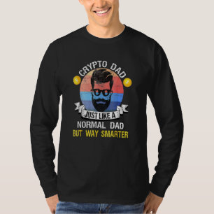 Krypto-Vater Bitcoin Dogecoin Krypto-Blockkette T-Shirt