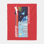 Krypto Weltraum zur Metropole Fleecedecke (Vorderseite)