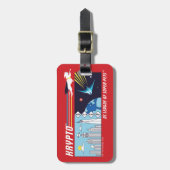 Krypto Weltraum zur Metropole Gepäckanhänger (Vorderseite vertikal)