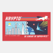 Krypto Weltraum zur Metropole Rechteckiger Aufkleber (Vorderseite)