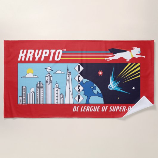 Krypto Weltraum zur Metropole Strandtuch (Vorderseite)