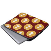 Kryptobeutel im Barstil Laptopschutzhülle (Vorne Knopf)