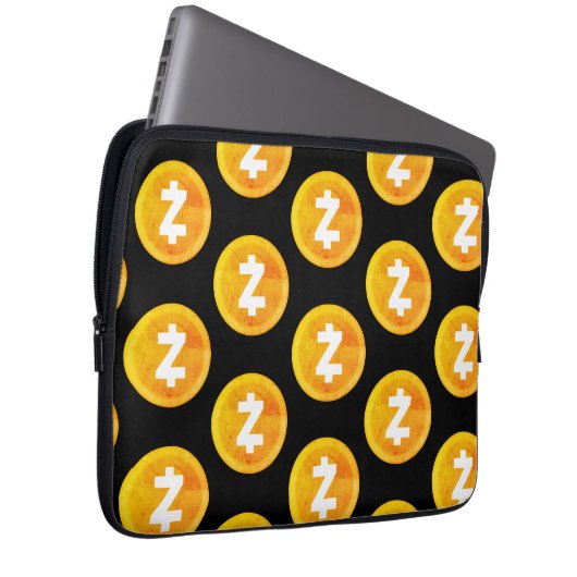 Kryptobeutel im Barstil Laptopschutzhülle (Vorne Rechts)