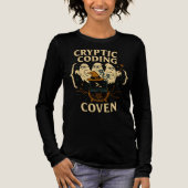 Kryptocoding Coven Computer Lehrer Halloween Tri-Blend Shirt (Vorderseite)