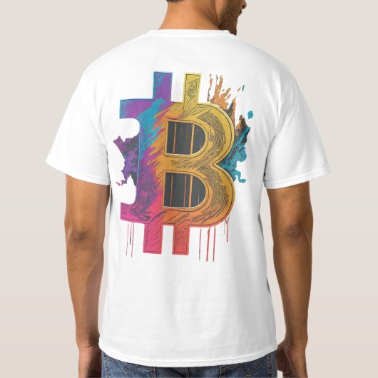 Kryptoglauber: Bitcoin** T-Shirt (Rückseite)