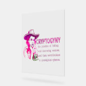 Kryptogyny-Zeichen Acrylschild (Winkel)