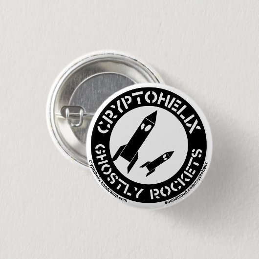 Kryptohelix - Ghosting-Raketen Button (Vorne & Hinten)