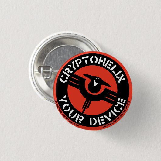 Kryptohelix - Ihr Gerät (RED) Button (Vorne & Hinten)
