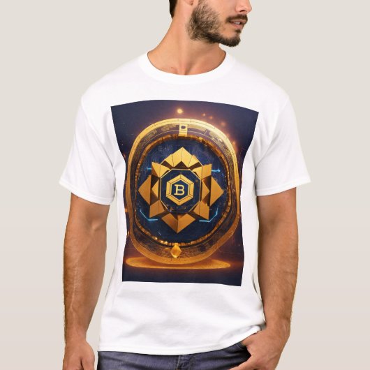 Kryptologo für den T - Shirt des Menschen (Vorderseite)