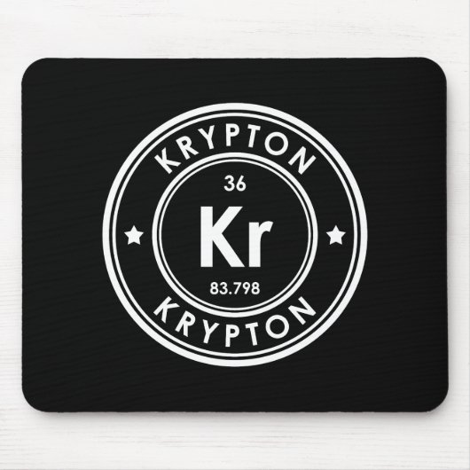 Krypton Element Black Mouse Pad Mousepad (Vorne)