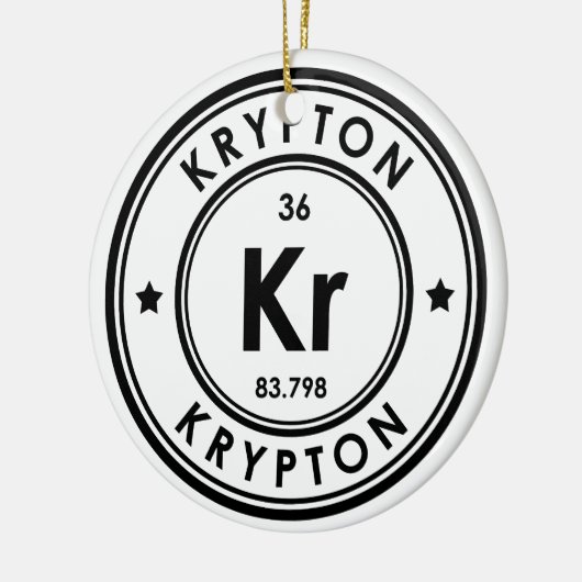 Krypton Element Keramik Ornament (Links)