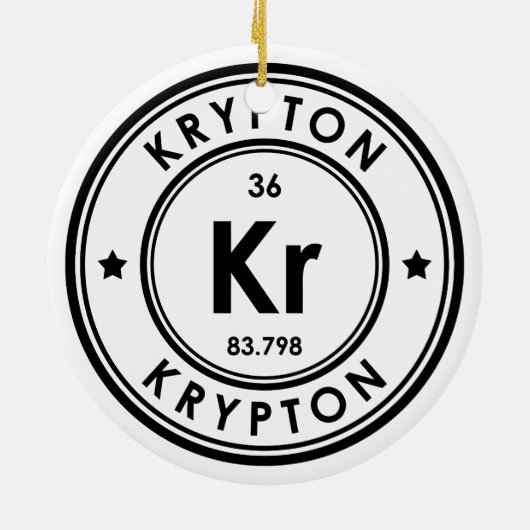 Krypton Element Keramik Ornament (Hinten)