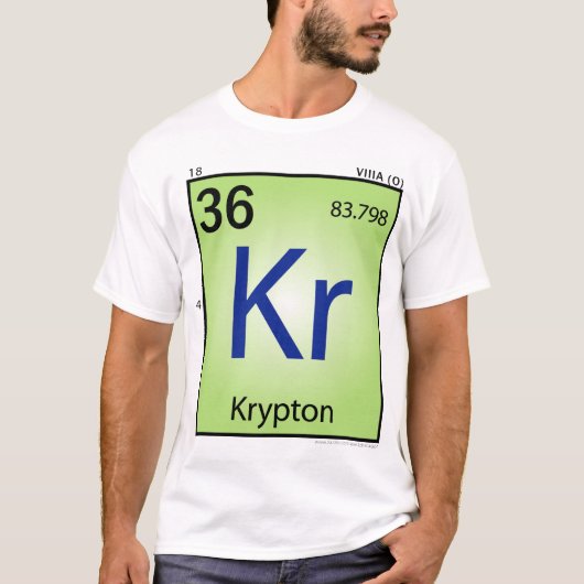 Krypton- (Kr)Element-T - Shirt - nur Front (Vorderseite)