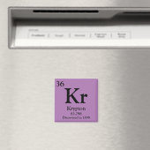 Krypton Periodic Table Magnet (In Situ (Geschirrspüler))