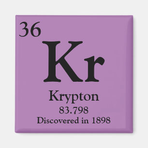 Krypton Periodic Table Magnet