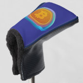 KRYPTOWÄHRUNG-BITCOIN GOLF HEADCOVER (3/4 Vorderseite)