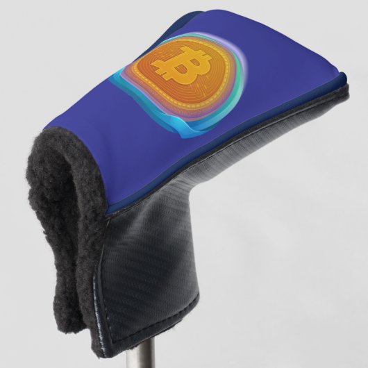 KRYPTOWÄHRUNG-BITCOIN GOLF HEADCOVER (3/4 Vorderseite)