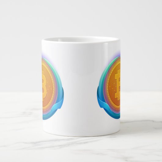 KRYPTOWÄHRUNG-BITCOIN Jumbo-Tasse (Vorderseite)