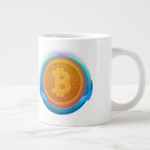 KRYPTOWÄHRUNG-BITCOIN Jumbo-Tasse (Rechts)