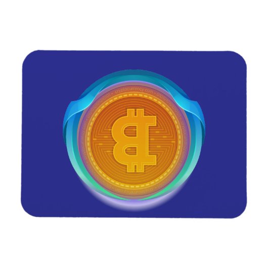 KRYPTOWÄHRUNG-BITCOIN MAGNET (Horizontal)