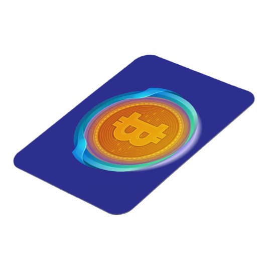 KRYPTOWÄHRUNG-BITCOIN MAGNET (Linke Seite)
