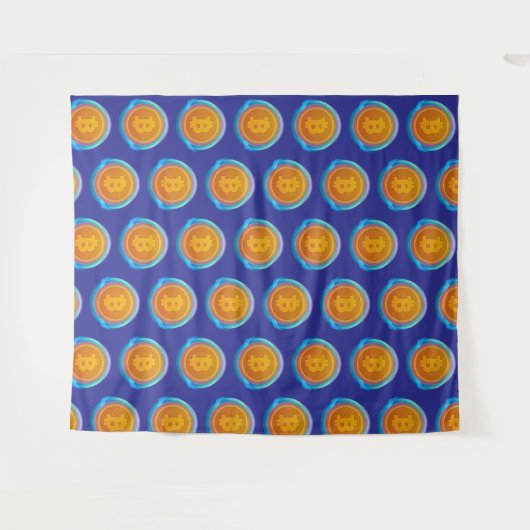 KRYPTOWÄHRUNG-BITCOIN WANDTEPPICH (Vorderseite (Horizontal))