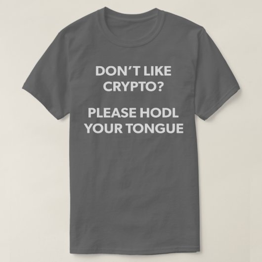 Kryptowährung Krypto Bitcoin Ether Funny Blockcha T-Shirt (Design vorne)