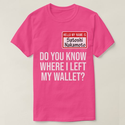 Kryptowährung Krypto Bitcoin Funny Hodl Satoshi N T-Shirt (Design vorne)