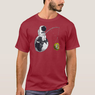 Kryptowährung Talk Doge Spaß HODL Dogecoin Mond T-Shirt