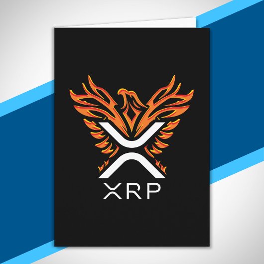 Kryptowährung XRP Crypto Orange Rising Phoenix Karte