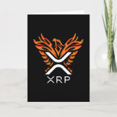 Kryptowährung XRP Crypto Orange Rising Phoenix Karte (Vorderseite)