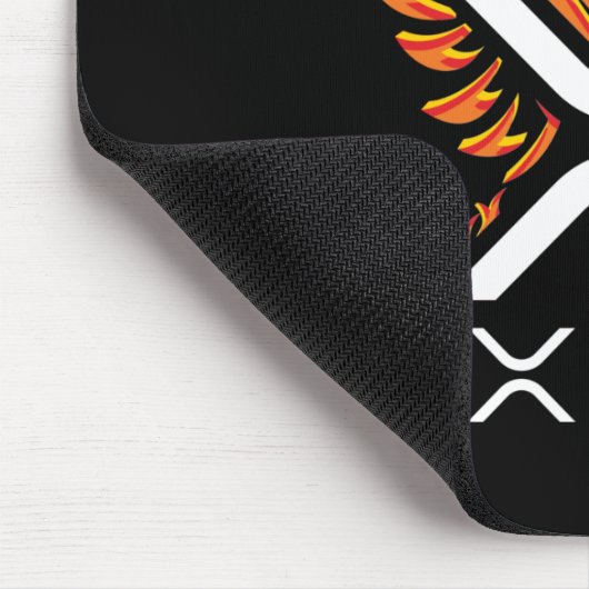 Kryptowährung XRP Crypto Orange Rising Phoenix Mousepad (Ecke)