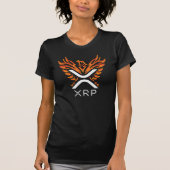 Kryptowährung XRP Crypto Orange Rising Phoenix T-Shirt (Vorderseite)