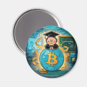 Kryptowährungs-Abschluss Magnet (Vorderseite/Rückseite)