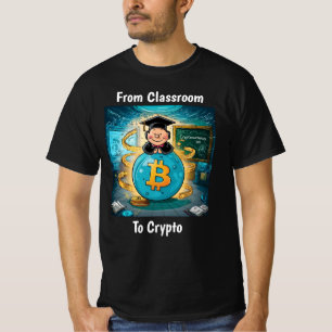 Kryptowährungs-Abschluss Personalisiert Black T-Shirt