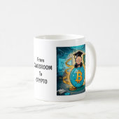 Kryptowährungs-Abschluss Personalisiert Kaffeetasse (VorderseiteRechts)