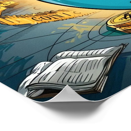 Kryptowährungs-Abschluss Poster (Ecke)