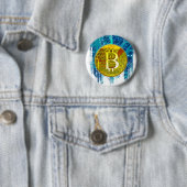 Kryptowährungs-Bitcoin und Schaltpult Button (Beispiel)