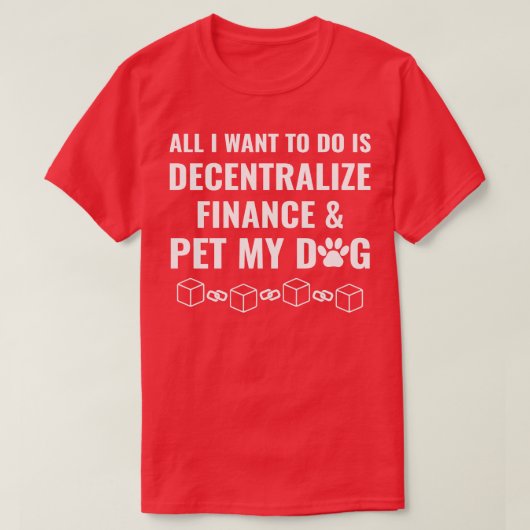Kryptowährungs-Blockchain Ether ETH Dezentralisier T-Shirt (Design vorne)