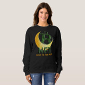 Kryptowährungs-Matrix-Bit-Code geht auf das Moo Sweatshirt (Vorne ganz)
