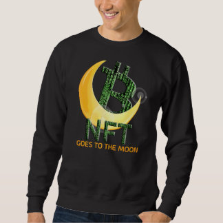 Kryptowährungs-Matrix-Bit-Code geht auf das Moo Sweatshirt