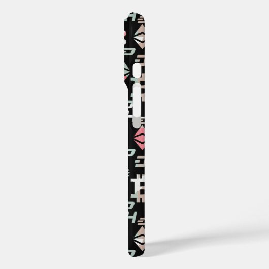 Kryptowährungsfarbiges digitales Geldmuster Case-Mate iPhone Hülle (Rückseite / Links)