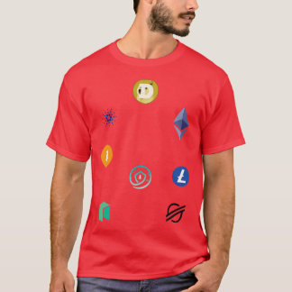 Kryptowährungslogos T-Shirt