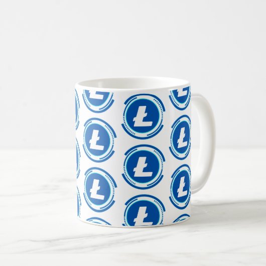 KRYPTOWURRENCY LITECOIN KAFFEETASSE (VorderseiteRechts)