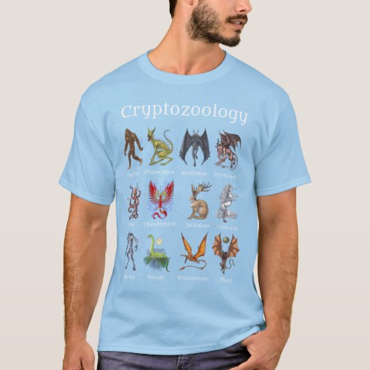 Kryptozoologie Kreaturen T-Shirt (Vorderseite)